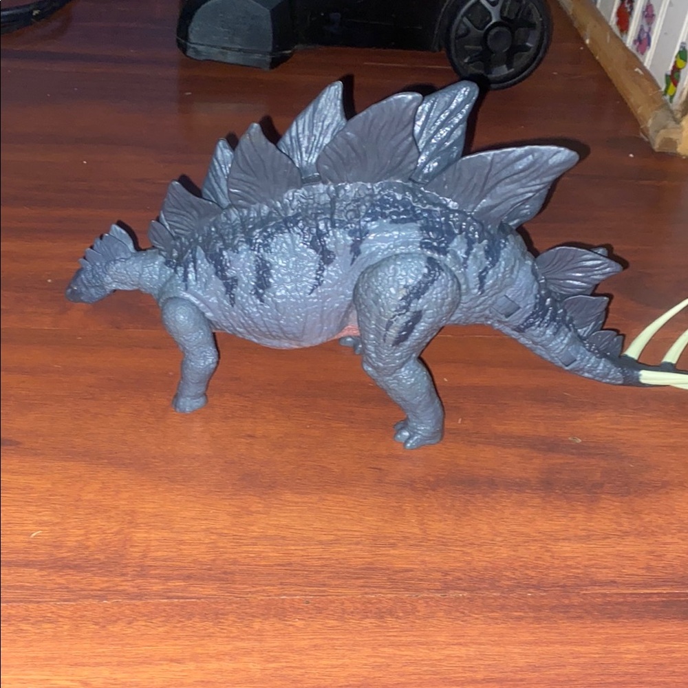 Gray Stegosaurus Dinosaur Toy